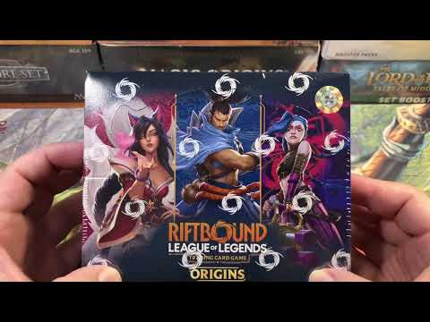 Видео: Открытие коробки с бустерами RiftBound Origins / Распаковка. Первый взгляд на новую ККИ Rift Bound.