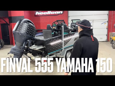 Видео: Рестайлинг лодки Финвал 555 + мотор Ямаха 150. Ротатор, лайвскоп, электромотр ulterra 