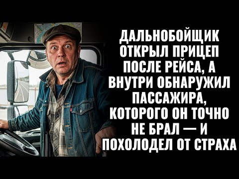 Видео: Дальнобойщик открыл прицеп, а внутри обнаружил пассажира, которого он точно не брал — и похолодел