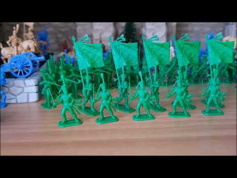 Видео: Солдатики 1/72. Русские Гренадеры