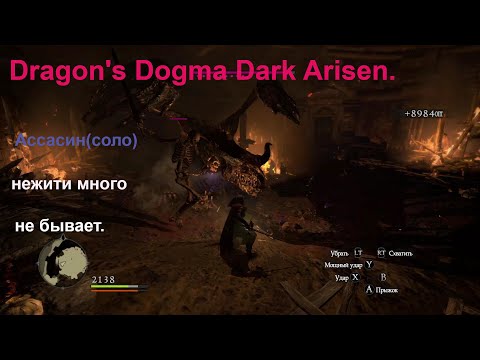 Видео: Dragon's Dogma Dark Arisen.Ассасин(соло)