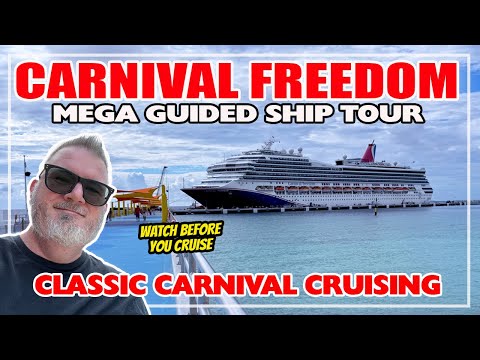 Видео: Экскурсия на корабле Carnival Freedom