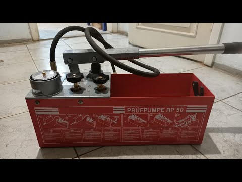 Видео: Не качает опрессовочный станок prufpumpe rp 50, Ремонт. (Does not pump rp 50 repair)