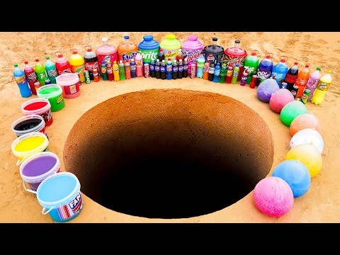Видео: Большое извержение зубной пасты из шариков Orbeez, Coca-Cola, Schweppes, Fanta против Mentos Unde...