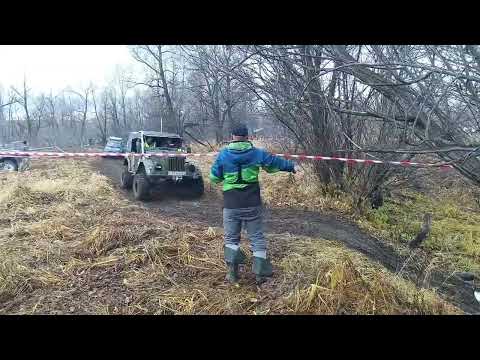 Видео: джип соревнование ко дню автомобилиста в Барнауле