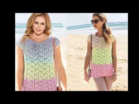 Видео: Вяжем красивую летнюю кофточку для пышных дам и не только.
