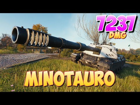 Видео: Minotauro - 5 Фрагов 7.2K Урона • Дикий зверь! • Мир Танков
