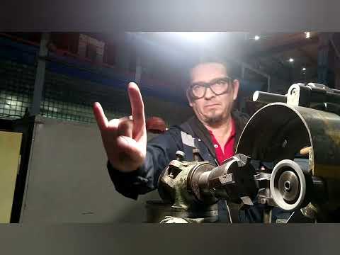 Видео: Фильм117.Заточка "набивной"фрезы в голове П-8 "щелкун"