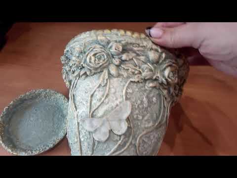 Видео: Хочу показать как я декорирую  цветочный горшок.