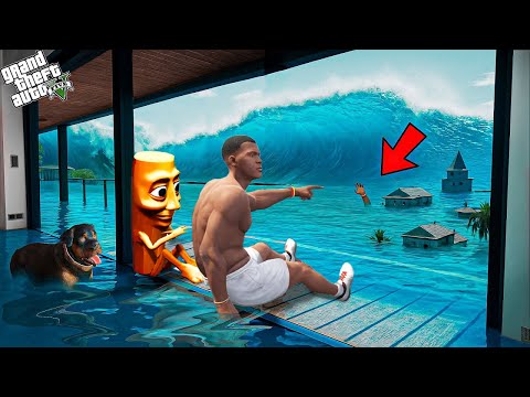 Видео: ФРАНКЛИН 24 САҒАТ ЦУНАМИДА БАТЫП ҚАЛДЫ (GTA V)