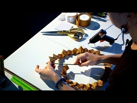 Видео: «Территория творчества: Розы из лент»