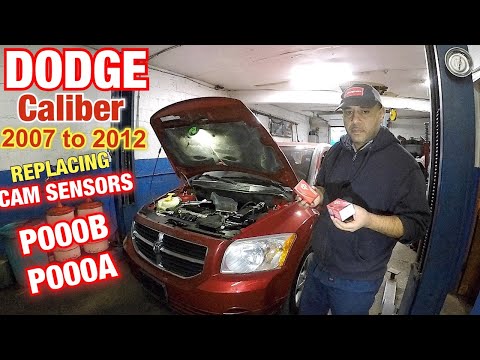 Видео: DODGE Caliber 2007, замена датчика кулачка, банк 1 и банк 2, коды P000B и P000A