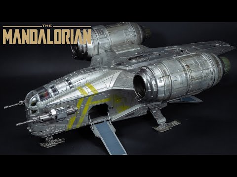 Видео: Mandalorian Razor Crest, натуральный металлический оттенок, покрытый металлическими красками Gaah...