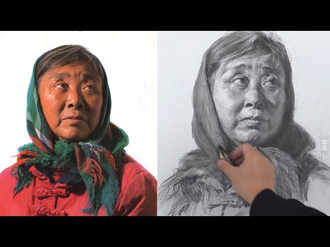 Видео: Учимся рисовать портрет женщины углем