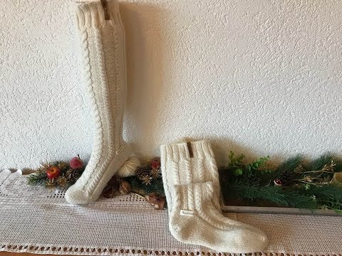 Видео: 😍Мастер класс 😍🧦 гольфы - гетры 🧦 спицами