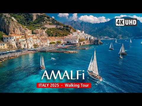 Видео: Пеший тур по Амальфи 2025 🌅 Италия 🇮🇹 | Жемчужина побережья Италии?  [4K60]
