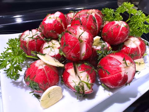 Видео: 2 Рецепта  ЗАКУСКА ИЗ РЕДИСА к шашлыку и на каждый день,  Витаминный Салат, ЗАКУСКА ИЗ РЕДИСКИ