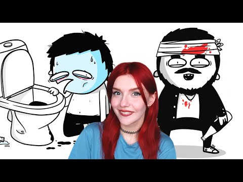 Видео: КАК БУХЛО ВСЁ ИСПОРТИЛО... Как ЛЁХА чуть не умер... ( Анимация ) Мармаж Реакция
