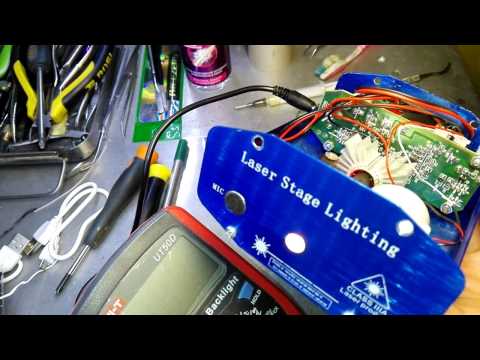 Видео: Laser Stage Lighting MINI ремонт , repair