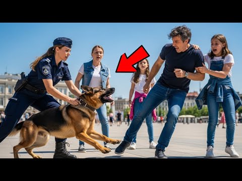 Видео: Маленькая девочка подала тайный сигнал полицейской собаке — то, что она сделала, шокировало всех