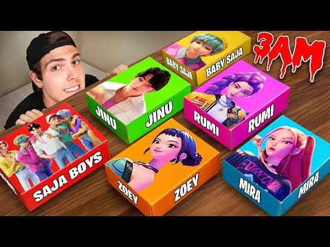 Видео: НИКОГДА НЕ ОТКРЫВАЙ МИСТЕРИ-БОКСЫ KPOP DEMON HUNTERS SAJA BOYS в 3 ЧАСА НОЧИ!!