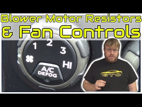 Видео: Как работают резисторы электродвигателя вентилятора и регуляторы скорости вращения вентилятора • ...