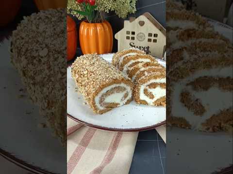 Видео: Рулет з гарбузом і ніжним кремом #shorts #recipe #food #cooking
