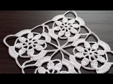 Видео: Простой  МОТИВ  вязание крючком для начинающих СОЕДИНЕНИЕ Crochet motif tutorial patterns
