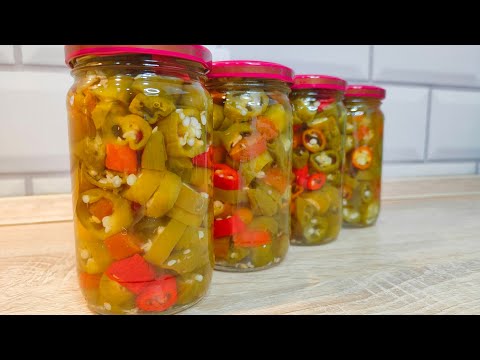 Видео: Перец халапеньо маринованный