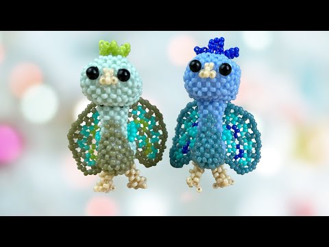 Видео: Beaded Peacock | Павлин из бисера