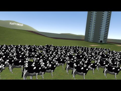 Видео: СЛИШКОМ МНОГО ПОЛЬСКИХ КОРОВ NEXTBOTS GMOD!