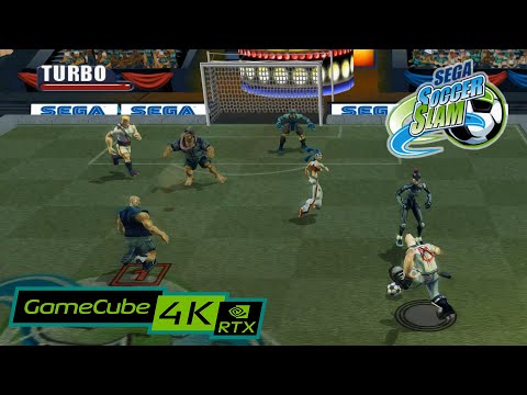 Видео: Sega Soccer Slam / 4K GameCube эмулятор Dolphin / RTX 2080ti