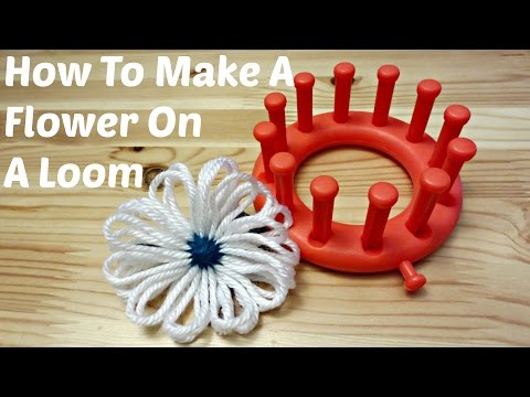 Видео: Как сделать цветок на ткацком станке