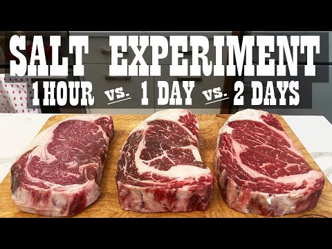 Видео: Как солить стейки — Эксперименты со стейками (часть 3)