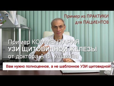 Видео: Комментарии профессионального УЗИ щитовидной железы от доктора Ушакова