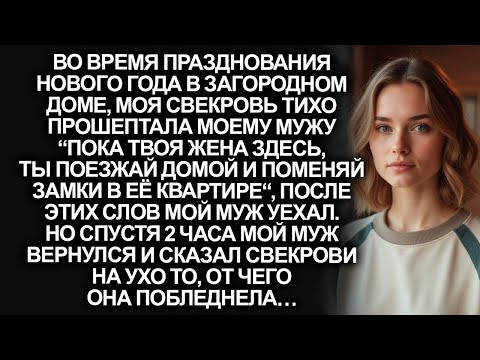 Видео: “Пока она тут, ты поезжай домой и смени замки в её квартире”, заявила свекровь моему мужу…