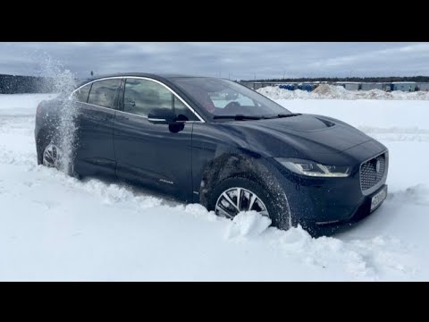 Видео: Зимний тест - драйв электромобиля Jaguar I-Pace !        А игрушка это или нет - решать Вам !