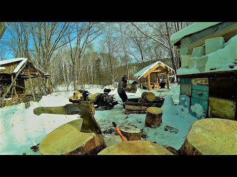 Видео: ПРИШЛИ МОРОЗЫ,  САМОЕ ВРЕМЯ ДЛЯ ЗАГОТОВКИ ДРОВ И ЛЮЛЕЧКИ)))