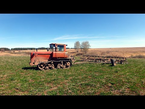 Видео: Предпосевная культивация 2018. ДТ 75 + 2 КПС 8. Рекорд культивации .