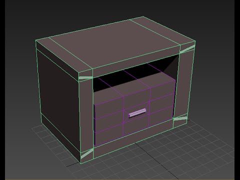 Видео: Моделирование тумбы в 3DS Max 2016. Спальня (Урок №2)
