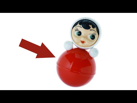 Видео: Почему Неваляшка не падает и встает обратно?Что внутри игрушки неваляшки