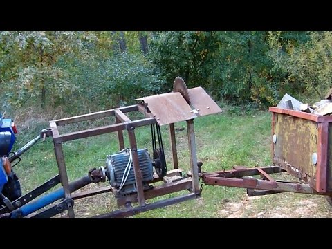 Видео: Циркулярка для трактора, дрова.
