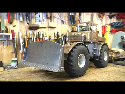 Видео: Делаем Стальной Отвал Для Модели Трактора К-700