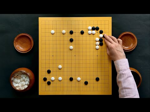 Видео: Такемия Масаки (б) vs Тё Тикун (ч) Влияние против территории, спокойная Игра в го на настоящей доске