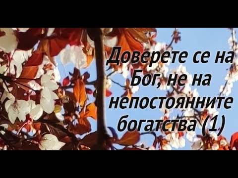 Видео: (1)ДОВЕРЕТЕ СЕ НА БОГ, А НЕ НА НЕПОСТОЯННИТЕ БОГАТСТВА! - 1ва част - пастор Марк