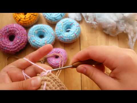 Видео: Мастер класс на пончик\Мк пончик крючком