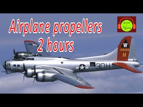 Видео: Звуковой эффект пропеллера самолета для отдыха и сна | 2 часа белого шума 🎧