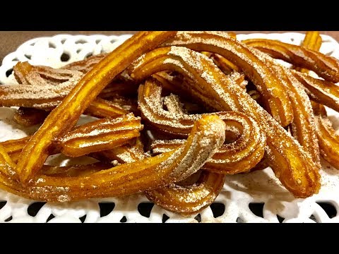 Видео: Чурос-невероятно вкусни хрупкави пръчици. Десерт, популярен в Испания и Латинска Америка.