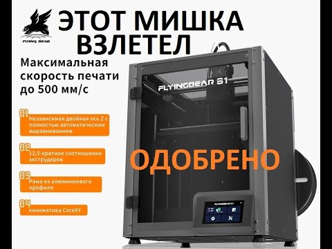 Видео: 3D принтер FLYING BEAR S1 опять МИШКА удивил