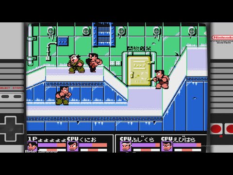 Видео: Nekketsu Kakutou Densetsu 1992 Игра Денди(Famicom) Прохождение игры.